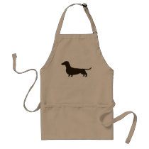Wiener Dog Silhouette (Short Haired Dachshund) Apron