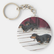 Wiener Dogs Races Key Chains