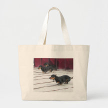 Wiener Dogs Races Tote Bags