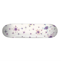 wierd stars skate board deck