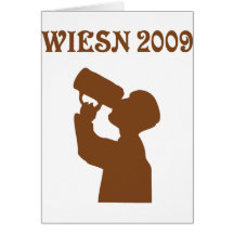 wiesn 2009 sign greeting card
