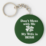 Wife is Irish Keychain