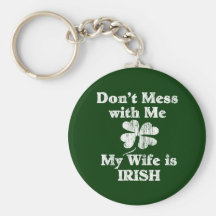 Wife is Irish Keychain
