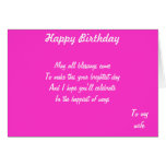 Wife's birthday greeting cards