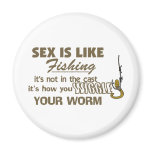 Wiggle Your Worm Refrigerator Magnet