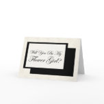 Wiil You Be My Flower Girl? Greeting Cards
