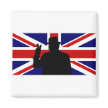 Wiinston Churchill British bulldog Fridge Magnets