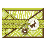 Wild About Bunnies Invitation Card