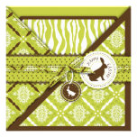 Wild About Bunnies Invitation Square