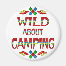 Wild About Camping Fridge Magnets