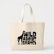 Wild About Giraffes Tote Bags