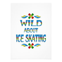 Wild About Ice Skating Invitations