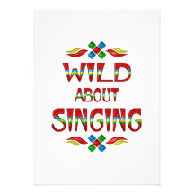 Wild About Singing Custom Announcements