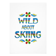 Wild About Skiing Invitation