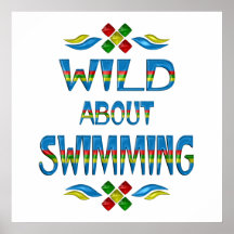 Wild About Swimming Poster