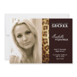 Wild Animal Print Leopard Graduation Announcement