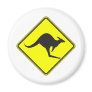 Wild Australian Kangaroo Marsupial Roo Silhouette Refrigerator Magnet
