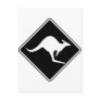 Wild Australian Kangaroo Marsupial Roo Silhouette Post Cards