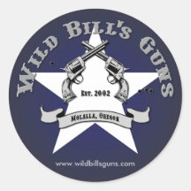 Wild Bill's Guns Patriot Logo Round Sticker