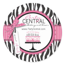 Wild Birthday Cake HP Business Sticker