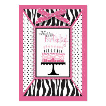 Wild Birthday Cake HP Gift Tag Business Card