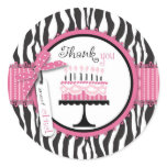 Wild Birthday Cake TY Sticker Pink