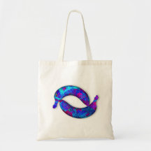 wild blue bananas tote bag
