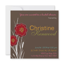 Wild Bouquet Bridal Shower Invitation