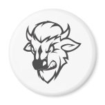 Wild Buffalo Cartoon magnets