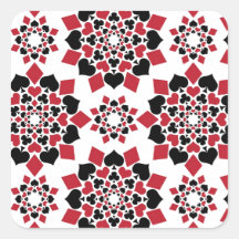 Wild Cards Square Stickers
