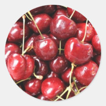 Wild Cherries Round Sticker