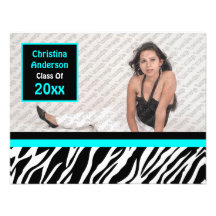 Wild Child Graduation Invitation (Blue)