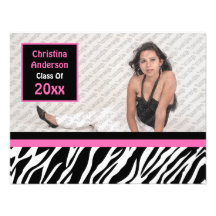 Wild Child Graduation Invitation (Pink)