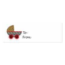 Wild Child Pram Gift Card Business Card