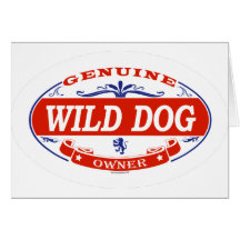 WILD DOG_ GREETING CARD