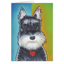 Wild Dog  Schnauzer Card