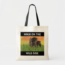 WILD ELEPHANT TOTE BAG