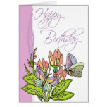 Wild Flowers and butterflies Cards