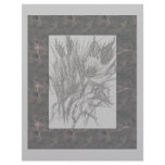 Wild Flowers Charcoal Mulberry Letterhead
