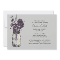 Wild flowers & Mason Jar Bridal Shower