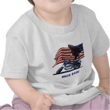 Wild & Free - Patriotic Eagle, Motorbike & US Flag T-shirts