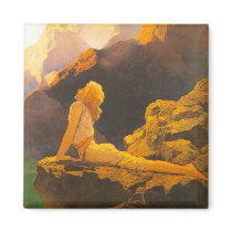 "Wild Geese", by Maxfield Parrish Refrigerator Magnet