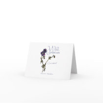 Wild Geranium Note Card