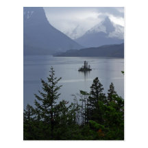 Wild Goose Island In Glacier National Park Postcard