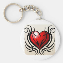 Wild Heart Tattoo style Key Chains