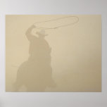Wild horse round-up poster