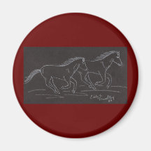 Wild Horses Magnet