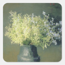 Wild Lilacs and Forget-Me-Nots, 1889 Square Stickers
