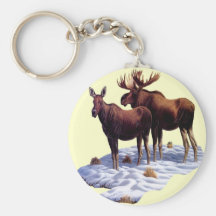 Wild Moose Key Chain