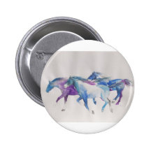 Wild Mustangs in Pastel Pin